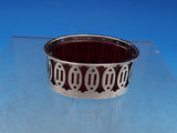 Roden Canadian Sterling Silver Salt Cellar with red glass liner 782 (#7438)