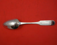 Basket of Flowers by PB and C Coin Silver Serving Spoon 8 3/4" Silverware