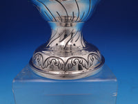 Irish Dublin 1775 Sterling Silver Coffee Pot Swans Birds Swags (#8390)