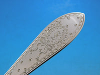 Colonial A Engraved by Whiting Sterling Silver Flatware Set Service 39 pc S mono