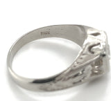 14k Art Deco .44ct Genuine Natural Diamond Men's Ring with GIA Report (#J6744)