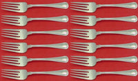 Old French by Gorham Sterling Silver Salad Fork Set 12 pieces 6"