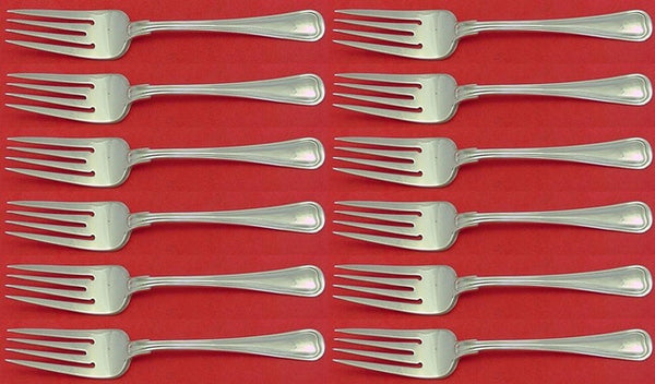 Old French by Gorham Sterling Silver Salad Fork Set 12 pieces 6"