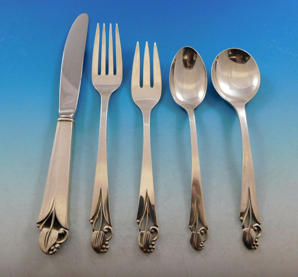 Woodlily by Frank Smith Sterling Silver Flatware Set for 12 Service 60 pieces