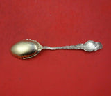 Watteau by Durgin Sterling Silver Ice Cream Spoon Gold Washed Fluted 6"