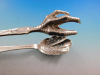 Lap Over Edge Acid Etched by Tiffany Sterling Silver Ice Tong Chicken Claw 8 1/2
