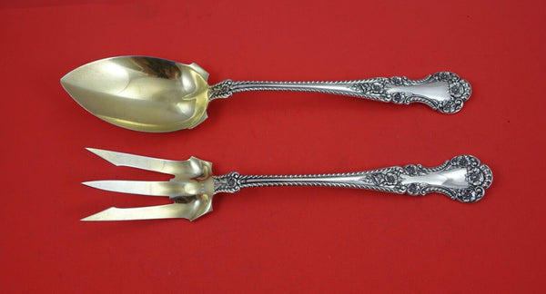 Cambridge by Gorham Sterling Silver Salad Serving Set GW long FH AS 10 1/4"
