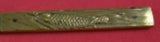 Kozuka by Unknown Mixed Metals Fish Knife Japanese Motif w/ Fish SP Blade 7 3/4"