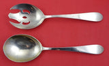 Old Colony New by Gorham Sterling Silver Salad Serving Set FH AS 2pc fork 8 3/4"