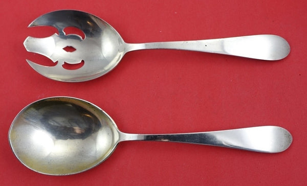 Old Colony New by Gorham Sterling Silver Salad Serving Set FH AS 2pc fork 8 3/4"