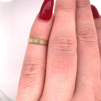 10k Yellow Gold Engraved Baby Ring Size 0.75 Jewelry (#J5723)
