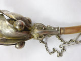 Sterling Art Nouveau Tussie Mussie Posey Posy Holder with Leaf Cup (#J1292)
