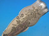 Brite-Cut by Unknown Sterling Silver Ice Tong 9 1/4" w/Fancy Cast Tines 1869