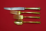 English Shell Vermeil by Lunt Sterling Silver Regular Size Place Setting(s) 4pc