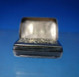 John Shaw English Georgian Sterling Silver Vinaigrette GW Pierced Flowers #5683