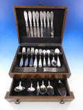 Princess Fuchsia by Frigast Sterling Silver Flatware Set Service 54 Pcs Dinner