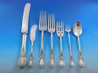 Chippendale Old by Alvin Sterling Silver Flatware Set for 6 Service 46 pc Dinner