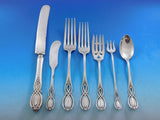 Chippendale Old by Alvin Sterling Silver Flatware Set for 6 Service 46 pc Dinner