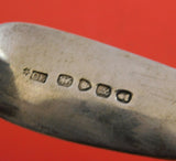 Charles Eley English Georgian Sterling Silver Dinner Spoon Engraved Lion 8 1/2"