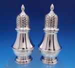 Asprey and Garrard Sterling Silver Salt and Pepper Shaker Set 2pc Engraved #8086