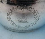 Robert and David Hennell English Georgian Sterling Silver Coffee Set 3pc (#3743)