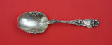 Lily by Frank Whiting Sterling Silver Preserve Spoon w/ lilies 7 1/8"