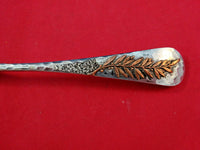 Aesthetic Mixed Metals Gorham Sterling Silver Pie Fork 7" Laurel Leaves GW