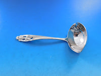 Silver Iris by International Sterling Silver Flatware Set for 12 Service 82 pcs