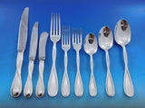 Galea by Christofle France Sterling Silver Flatware Service for 4 Set 34 pieces