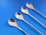 Blossom by Georg Jensen Sterling Silver Iced Tea Spoons Set of 4 Old GI Hallmark