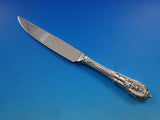 Rose Point by Wallace Sterling Silver Steak Knife Serrated HHWS Custom 8 1/2"