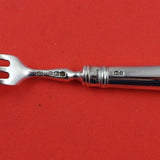 Rat Tail English Sterling Silver Fruit Fork HH AS with Smooth Pistol Handle 6"