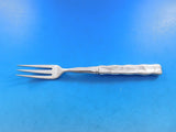 Lap Over Acid Etched by Tiffany Sterling Silver Fruit Fork HHAS w/ Mushrooms 7"