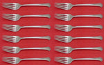 Chippendale by Towle Sterling Silver Salad Fork Set 12 pieces 6 5/8"