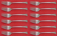 Chippendale by Towle Sterling Silver Salad Fork Set 12 pieces 6 5/8"