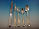 Mauriziano by Schiavon Italy Sterling Silver Flatware Set 12 Dinner 63 PC New