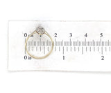 Vintage 10k Yellow Gold Genuine Natural Diamond Ring w/White Gold Top (#J6819)