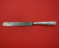 Shell by Moses Brent Sterling Silver Dinner Knife Blunt w/ Steel Blade 11 1/4"