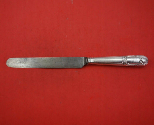 Shell by Moses Brent Sterling Silver Dinner Knife Blunt w/ Steel Blade 11 1/4"