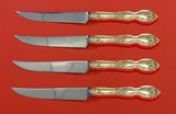 La Reine by Wallace Sterling Silver Steak Knife Set 4pc HHWS Custom Made 8 1/2"