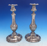 Francis I by Reed and Barton Sterling Silver Candelabra Pair #570A Bobeche #8516