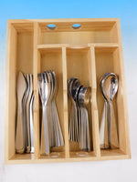 Ponti by Arthur Krupp Stainless Steel Flatware set 36 pcs Modern IN BOOK Modern