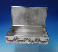 Cupid by Howard Sterling Silver Cigar Box Cupids Swags of Flowers #1369B (#5589)