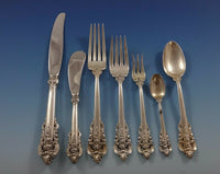 Grande Baroque by Wallace Sterling Silver Flatware Set for 8 Service 59 Pieces