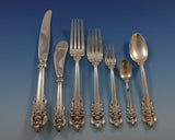 Grande Baroque by Wallace Sterling Silver Flatware Set for 8 Service 59 Pieces