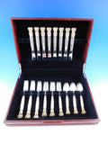 Celtic Weave Gold by Towle Sterling Silver Flatware Set for 8 Service 32 pieces