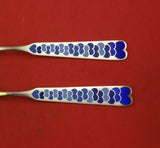 Christmas by A. Michelsen Sterling Silver Fork and Spoon Set 2pc 1944 Vermeil