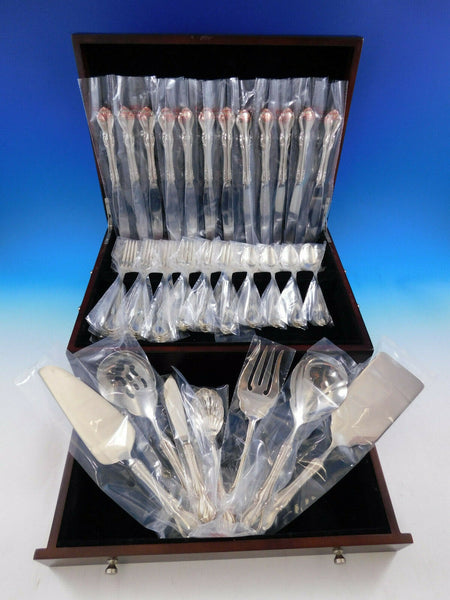 Hampton Court by Reed & Barton Sterling Silver Flatware Set Service 55 pcs New