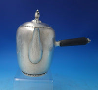 Beaded by Georg Jensen Sterling Silver Chocolate Pot Set 3pc #187 (#5925)