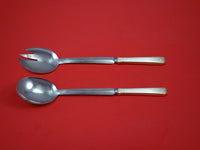 Craftsman by Towle Sterling Silver Salad Serving Set Modern 10 1/2" Custom